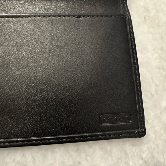 Coach Black Signature Long checkbook Wallet - Picture 3 of 4
